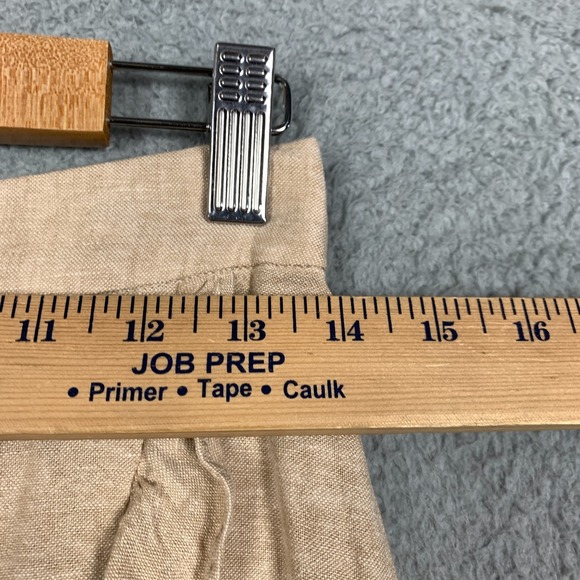 Madewell Faux Wrap Skirt Women's 2 Earthen Sand Linen-Blend Ruffle Midi NWT $88 - Picture 9 of 11